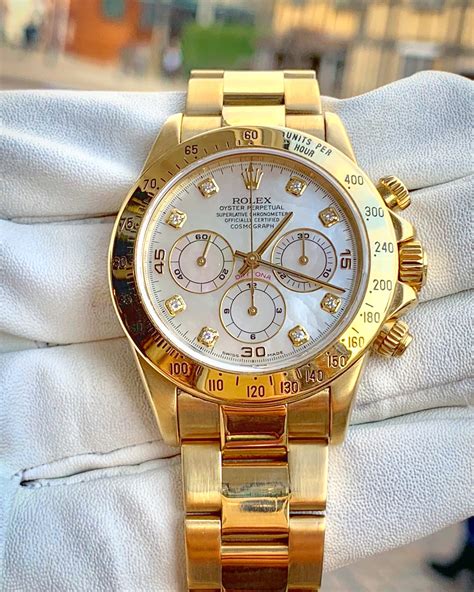 rolex daytona 18ct gold|Rolex daytona 18k gold price.